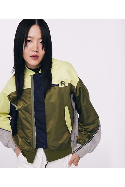 Twist Woven Lime Coat