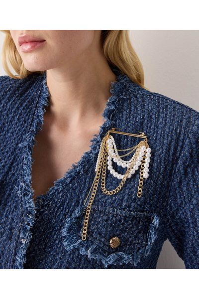 İpekyol Faux Pearl Brooch