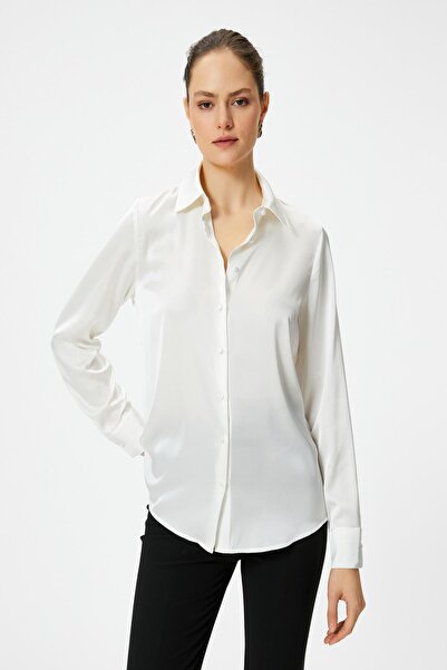 Koton Жіночі екрю Сорочка 4SAK60042UW Модель екрю Сорочка 4SAK60042UW