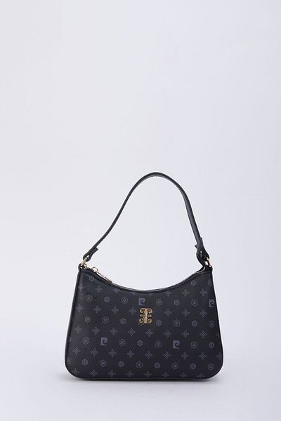 Pierre Cardin Geantă neagră de umăr pentru femei Monogram 05PO22K1597