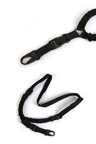 Asker Marketi Siyah Tek Nokta Taktik Askı Kayışı - Askı Kayış Kemeri