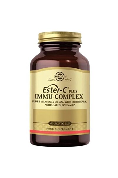 Solgar مجموعة Ester-c Plus Immu-complex - 60 كبسولة هلامية