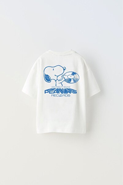 The Champ Clothing Tricou pentru copii cu imprimeu Peanuts Records - Alb