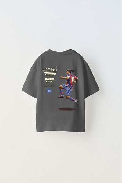 The Champ Clothing Football Printed Always On Smoked Kids T-shirt
