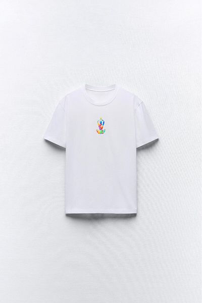 The Champ Clothing Tricou alb pentru damă cu imprimeu artă Yoga