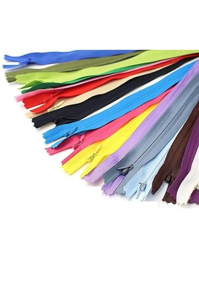 e tuhafiye 10 bucăți Fim-Opti-Ycc-Ykk Pantaloni de tul ascunși colorați de înaltă calitate - Fermoar pentru fustă (16-20 CM)