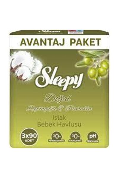 Sleepy مناديل مبللة 3x90 زيت زيتون