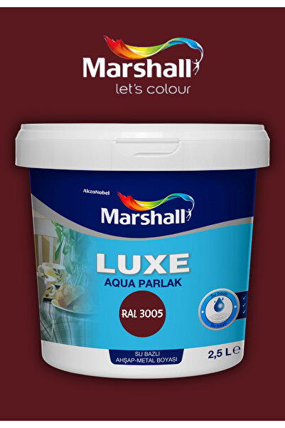 Marshall Luxe Aqua Parlak Su Bazlı Akrilik Dekoratif Dönüşüm Boyası 2,5 Litre...