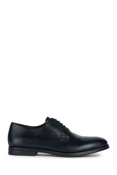 Geox Black Leather Men's Classic Shoes - Decio Laced, U36fxc00043c9999