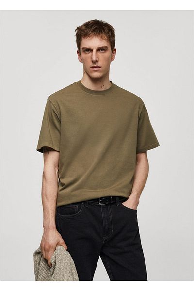 MANGO Man Μπλουζάκι 100% βαμβακερό Relaxed Fit