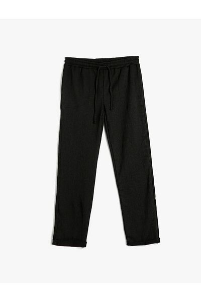 Koton Women's Black Trousers - 4sal40022ık Model