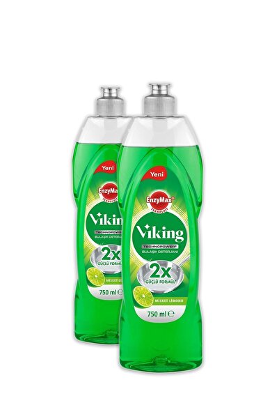 Viking TECHNOPOWER Bulaşık Deterjanı Misket Limon 750 ml 2 Adet