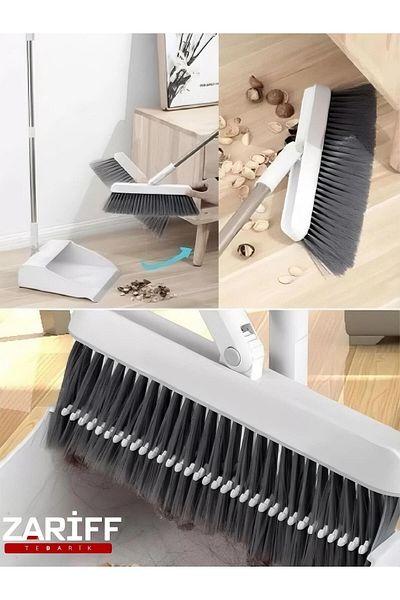 Zariff Evim Foldable Household Broom and Dustpan Set