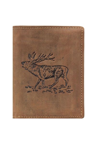Greenburry Vintage stag wallet stag leather 9.5 cm