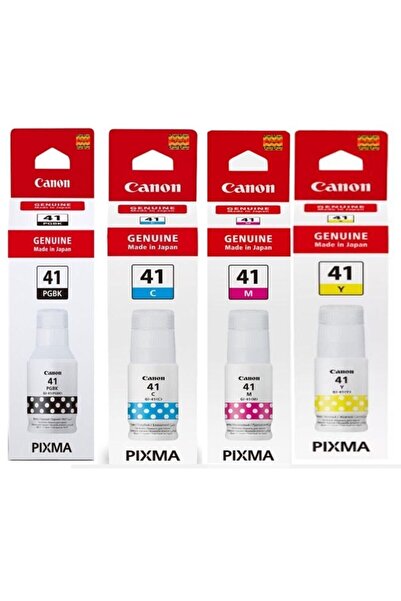 Canon Gı41 G1460 Orjinal 4 Renk Mürekkep Seti Gı-41 020 1-