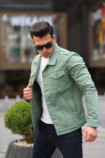 comstar Ανδρικό τζιν τζιν μπουφάν A Quality Slim Fit