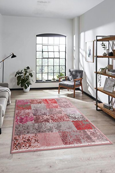 EY HOME Dijital Baskılı Kaymaz Taban Yıkanabilir Patchwork Yolluk Mutfak Salo...