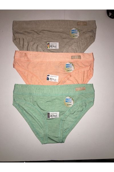 Berrak Chiloți de bikini din bambus 4 bucăți