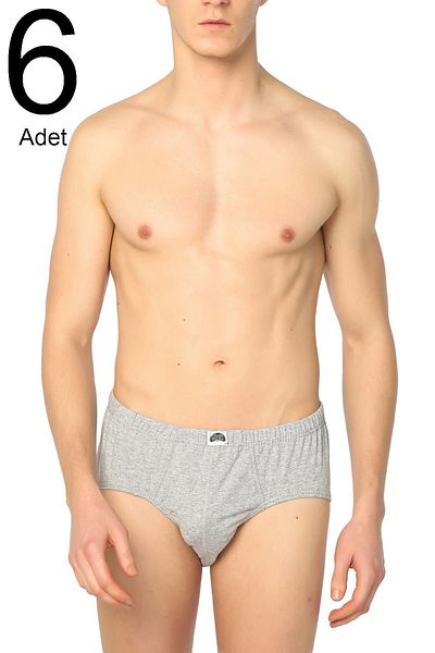GÜMÜŞ Pack of 6 Men's Slips