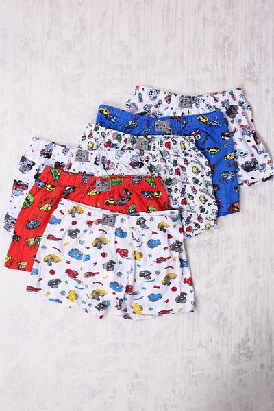 GÜMÜŞ Silver 6-Piece Boy's Mixed Pattern Boxer