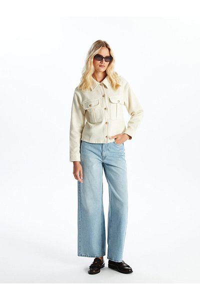 LC Waikiki Pantaloni Jean de damă cu picioare largi