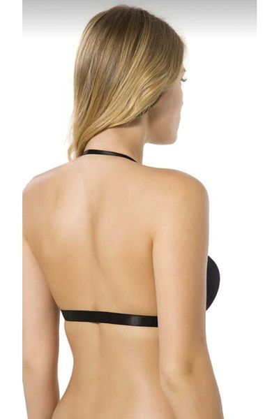 Le Jardin Μαύρο Διαφανές Micro Push Up σουτιέν - Underwire Women