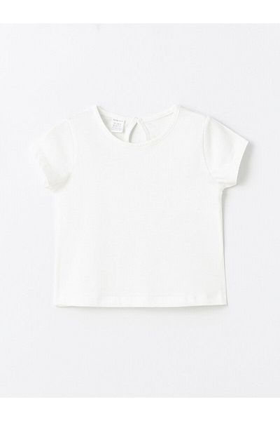 LC Waikiki Crew Neck Short Sleeve Baby Girl T-Shirt and Shorts Set of 2
