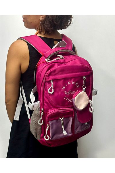 ÇÇS Fuchsia Pink Color - Waterproof Fabric Kanken Large Size Backpack 51782