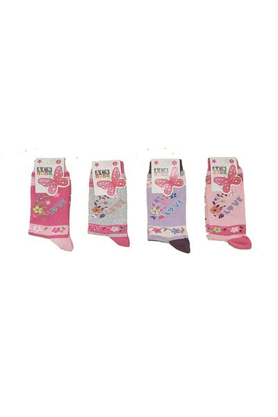 Açs Çorap Розови чорапи за момиче, 6 чифта