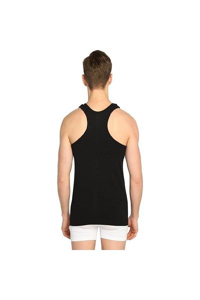 GÜMÜŞ 6 Pieces Black Color Ribbed Athlete Undershirt