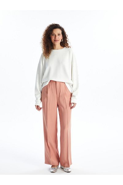 LC Waikiki Comfortable Molded Women's Trousers with Elastic Waist
