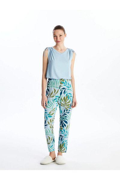 LC Waikiki Set de pijamale pentru femei LCW DREAM cu decolteu în V