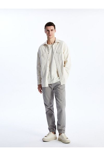 LC Waikiki Comfortable Fit Long Sleeve Gabardine Men's Shirt