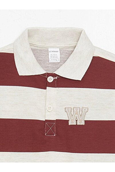 LC Waikiki Baby Polo Collar Long Sleeve Baby Boy T-Shirt and Trousers 2 Pieces Set