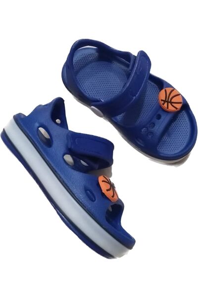 AkınalBella Bella kids erkek çocuk mavi ışıklı taban eva hafif cırtlı sandalet