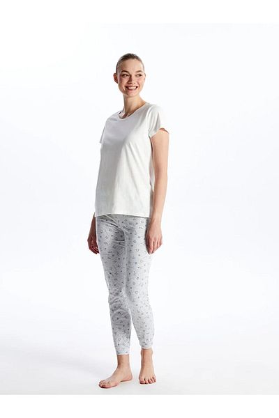 LC Waikiki LCW DREAM Gemusterte Jogginghose für Damen mit elastischem Bund