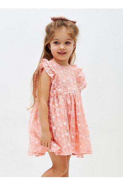 LC Waikiki LCW baby Crew Neck Lace Baby Girl Dress