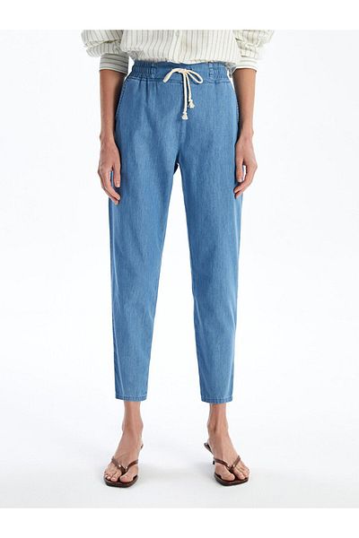 LC Waikiki Pantaloni de damă, cu talie elastică, în formă de blugi