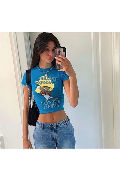 1blood speedy gonzales blue crop