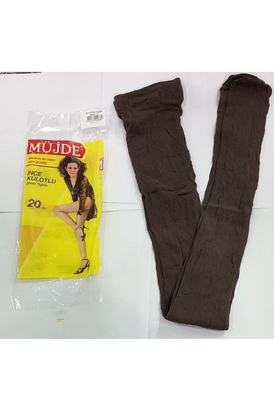 Müjde Λεπτό καλσόν 3 συσκευασιών 20 Denier - 87 Dark Mink