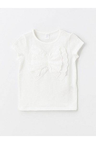 LC Waikiki Crew Neck Short Sleeve Blouse and Leggings for Baby Girl - Set of 2