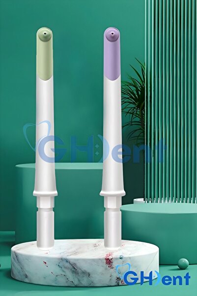 GHDENT GH15 Yedek Başlık 2’li Set - 3 Gözlü Masaj Etkili Başlık - BPA Free & ...