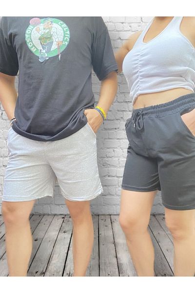 CEGGA GİYİM VE AKSESUAR Unisex απλό γκρι σορτς