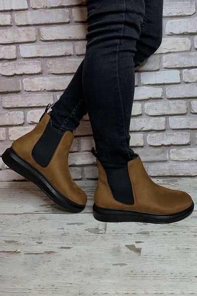Riccon Ανδρικές Μπότες Suede Tan 0012m04