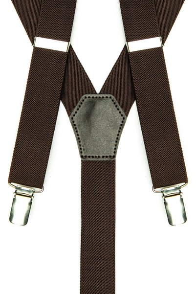 DWOY Brown Adult Trouser Hanger with 3 Clips