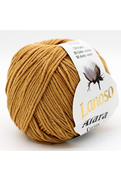 Lanoso Alara El Örgü İpliği - 910 Sütlü Kahve -