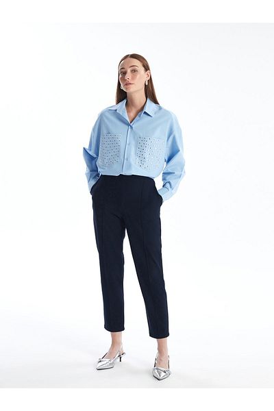 LC Waikiki Standard Fit Women's Trousers - Elastic Waist