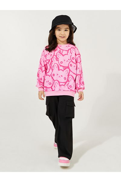 Styli Bear Graphic Print Lightweight Sweatshirt