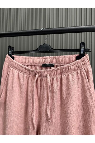 NO 601 Ανδρικό Σετ μπλουζάκι και σορτς με λαιμόκοψη σε χρώμα σομόν