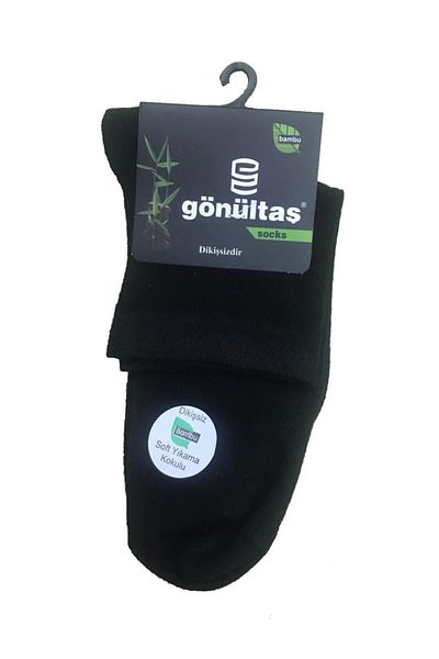 Gönültaş 3 чифта черни бамбукови чорапи с половин крачол